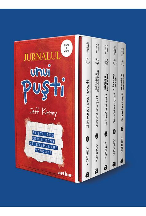 Box set Jurnalul unui puști ( volumele 1- 5, ediție paperback)