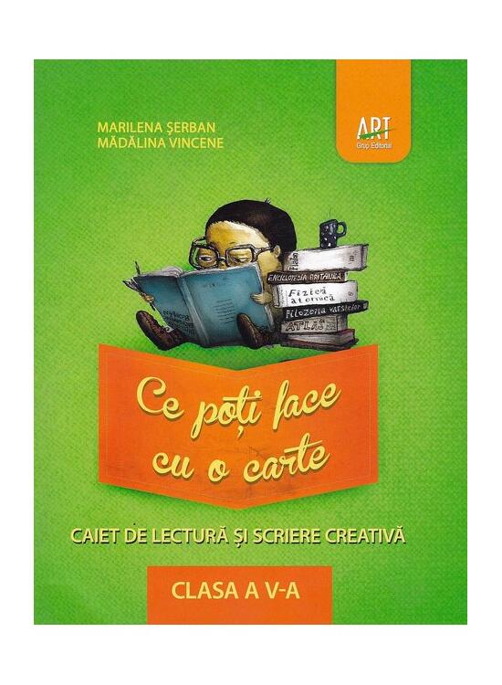 Ce poți face cu o carte? Caiet de lectură și scriere creativă. Clasa a V-a - gallery big 1