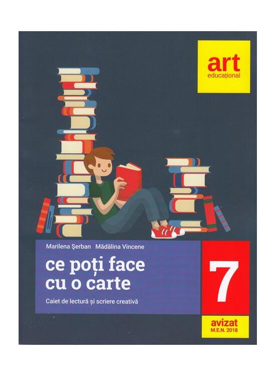 Ce poți face cu o carte? Caiet de lectură și scriere creativă. Clasa a VII-a - gallery big 1