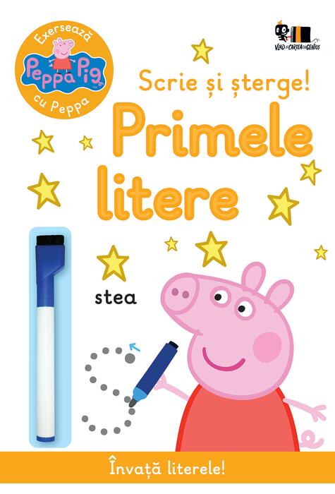 Peppa Pig: Exersează cu Peppa. Scrie și șterge! Primele litere