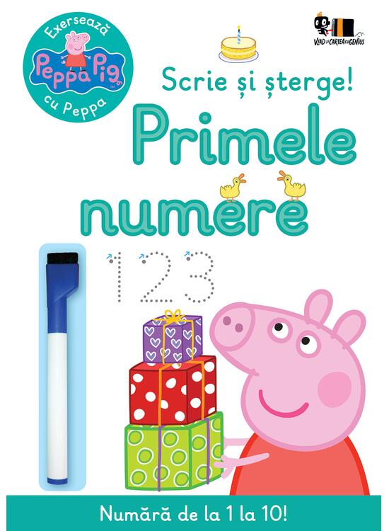 Peppa Pig: Exersează cu Peppa. Scrie și șterge! Primele numere - gallery big 1