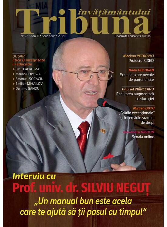 Tribuna Învățământului. Revista de educație și cultură Nr. 27/Martie 2022, Anul III, Serie Nouă - gallery big 1