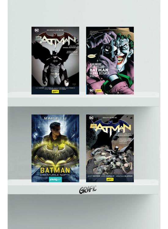 Pachet Batman ( Batman #1. Conclavul bufnițelor, Batman #2. Orașul bufnitelor, BATMAN. Gluma ucigașă, Batman. Creaturile Nopții) - gallery big 1