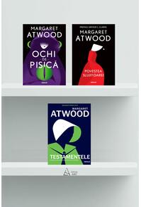 Pachet musai Margaret Atwood ( Povestea Slujitoarei, Testamentele, Ochi-de-pisică)