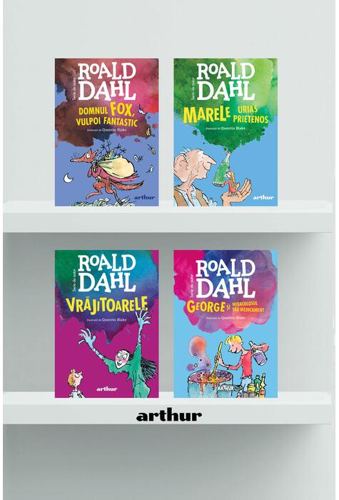 Pachet Roald Dahl ( Domnul Fox, MUP, Vrăjitoarele, George)