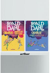 Pachet Charlie ( Roald Dahl) 2 volume în format mic