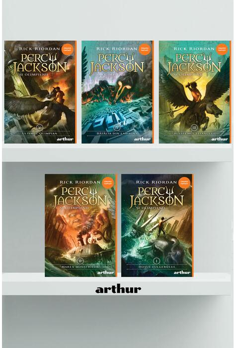 Pachet Percy Jackson și Olimpienii (volumele 1-5, hardcover)