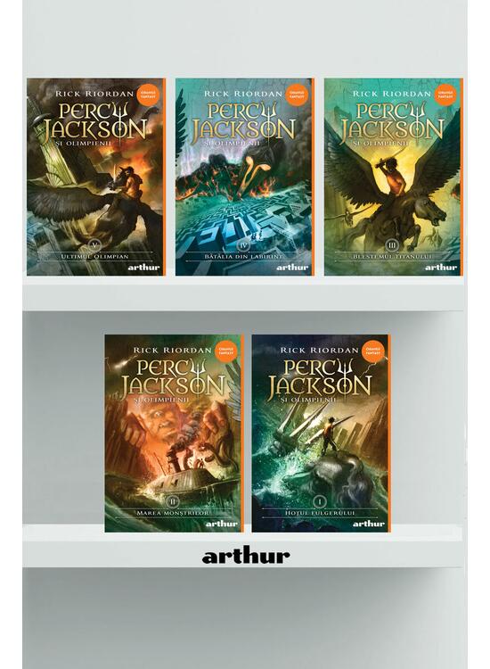 Pachet Percy Jackson și Olimpienii (volumele 1-5, hardcover) - gallery big 1