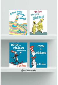 Pachet Dr. Seuss (Cotoi cu pălărioi, O, în ce locuri, Cărticica de dormit)