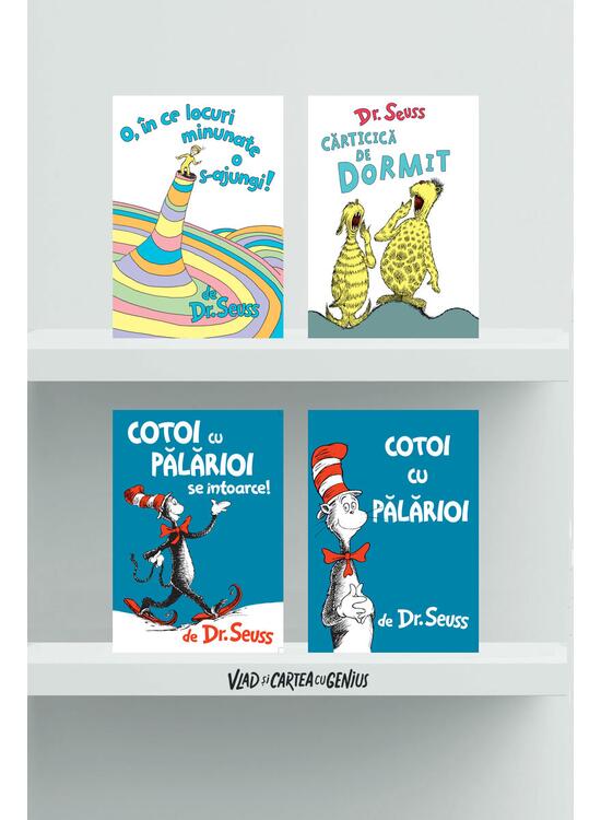 Pachet Dr. Seuss (Cotoi cu pălărioi, O, în ce locuri, Cărticica de dormit) - gallery big 1