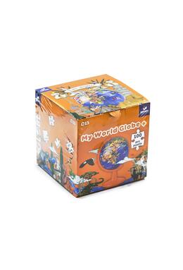 Glob pământesc 15 cm cu puzzle 100 piese încorporat