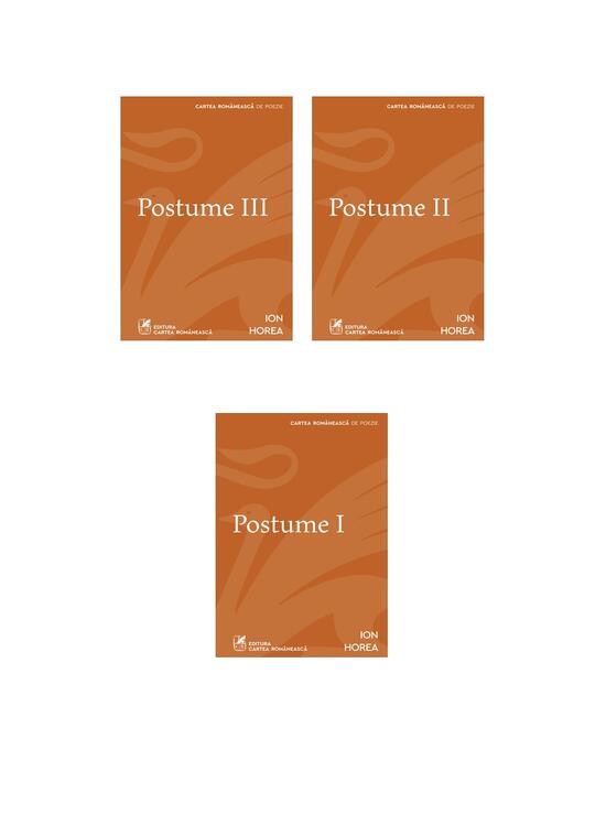 Pachet Postume Ion Horea ( 3 volume) - gallery big 5