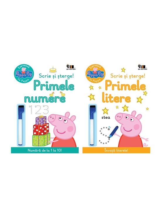 Pachet Exersează cu Peppa Pig. Scrie și șterge! ( Primele numere, Primele litere) - gallery big 4