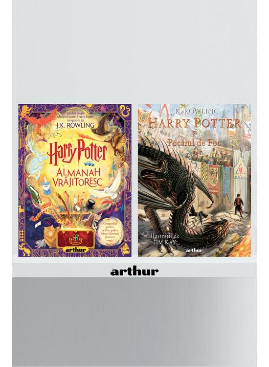 Pachet Harry Potter, ediție ilustrată (vol 4 și Almanah Vrăjitoresc) - gallery big 1