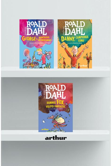 Pachet Roald Dahl (Danny, George, Domnul Fox, vulpoi fantastic)