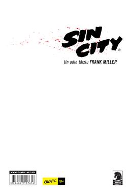 Sin City. Un adio târziu