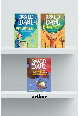 Pachet Roald Dahl în format mic (Danny..., Domnul Fox..., Din copilărie)