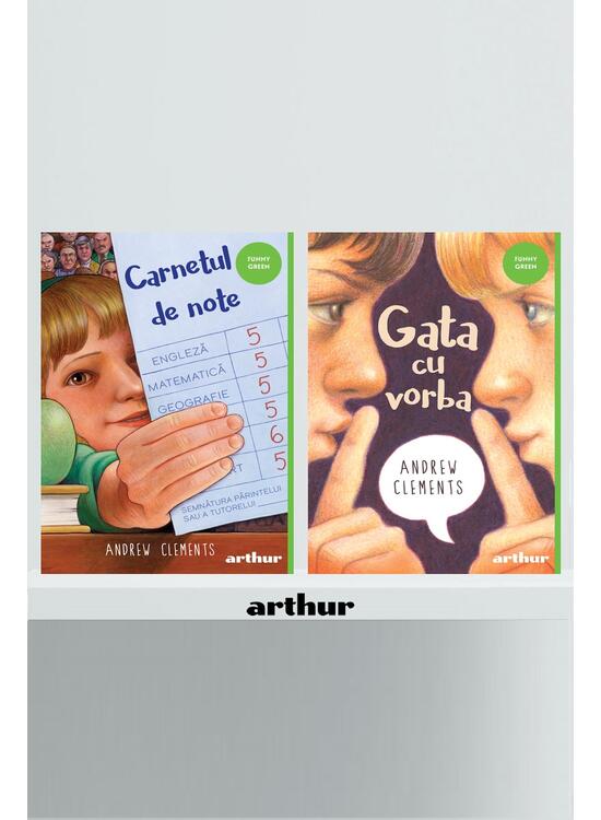 Pachet Andrew Clements (Gata cu vorba, Carnetul de note) - gallery big 1