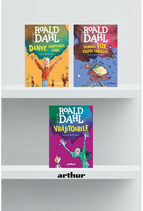 Pachet Roald Dahl ( Danny, campionul lumii, Domnul Fox, Vrăjitoarele)