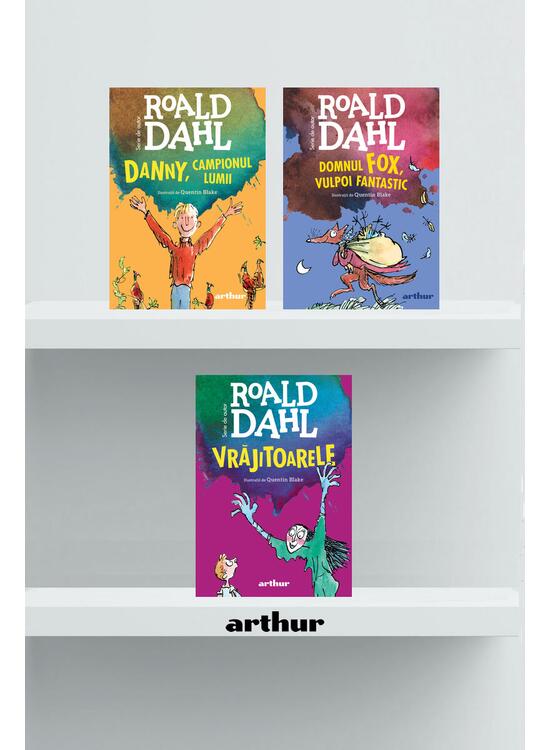 Pachet Roald Dahl ( Danny, campionul lumii, Domnul Fox, Vrăjitoarele) - gallery big 1