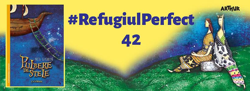 O lume fantastică, o călătorie extraordinară în căutarea unei stele căzute de pe cer. Teribil de frumoasă. Și steaua, și povestea.  În Pulbere de stele – #RefugiulPerfect 42